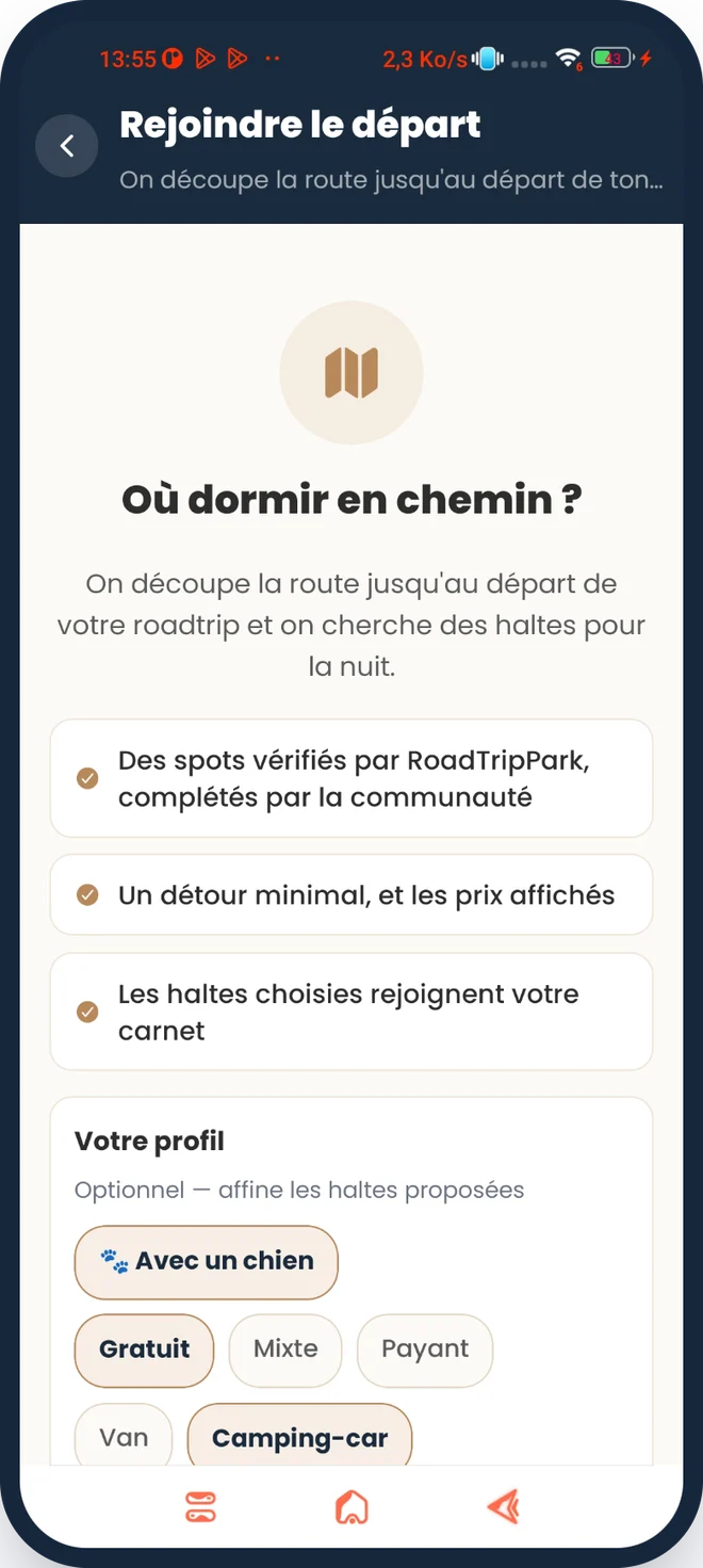 Rejoindre le départ